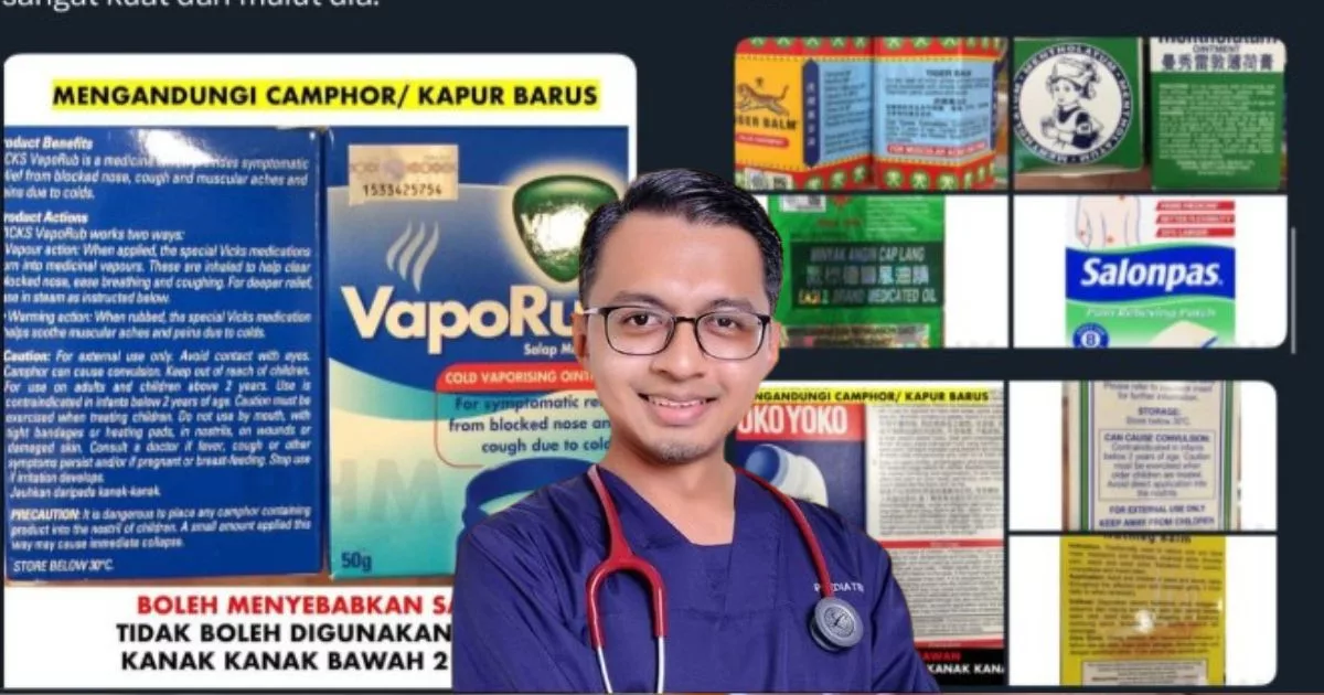 Produk Ada Kapur Barus Elak Guna Pada Anak Bawah 2 Tahun, Doktor Dedah Bahayanya!