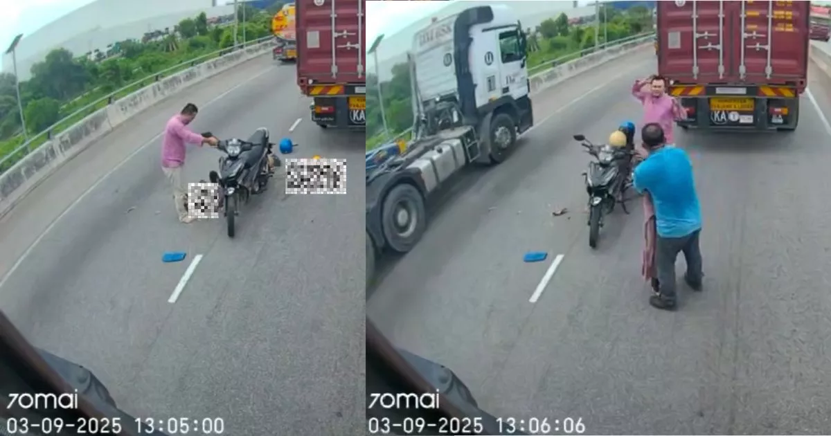 Suami Meraung Saksikan Kepala Isteri 'Hancur' Digilis Lori