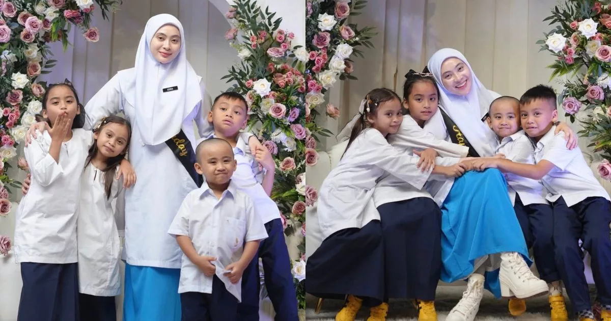 "Kakak & Adik-Adiknya" Adira Suhaimi Sambut Hari Lahir Tema 'Back To School', Ramai Puji Nampak Muda!