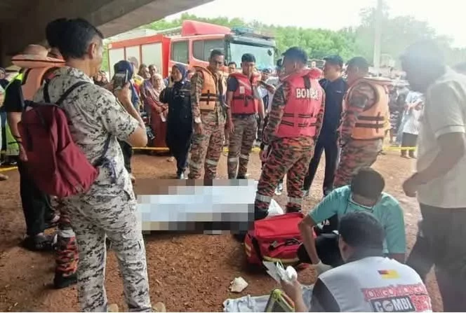 Kereta Tiba-Tiba Menggelongsor, Dua Beradik Jadi Mangsa Dalam Sekelip Mata