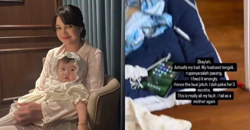 ‘Mami Minta Maaf…’ – Datin Atikah Suhaime Luah Kesal Anak Luka Terjatuh Dari Buai