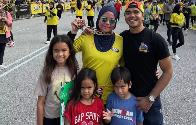 “Well Done, My Love” Hamil 4 Bulan, Alif Satar Kagum Semangat Isteri Berjaya Tamatkan Larian 10km!