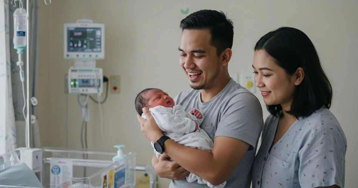 Suami Tahan Menangis Depan Orang, Pendam Perasaan Sayu Tengok Isteri Bertarung Nyawa Melahirkan Anak