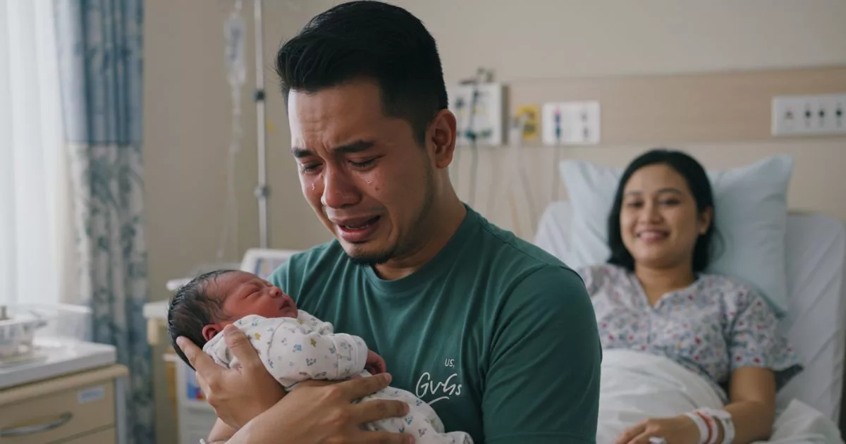 Suami Tahan Menangis Depan Orang, Pendam Perasaan Sayu Tengok Isteri Bertarung Nyawa Melahirkan Anak