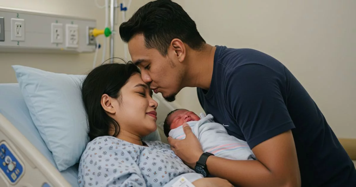 Suami Tahan Menangis Depan Orang, Pendam Perasaan Sayu Tengok Isteri Bertarung Nyawa Melahirkan Anak