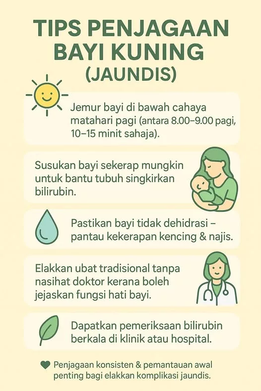 Cara Kenal Kuning Bayi, Tanda Bahaya & Panduan Penting Untuk Ibu Bapa