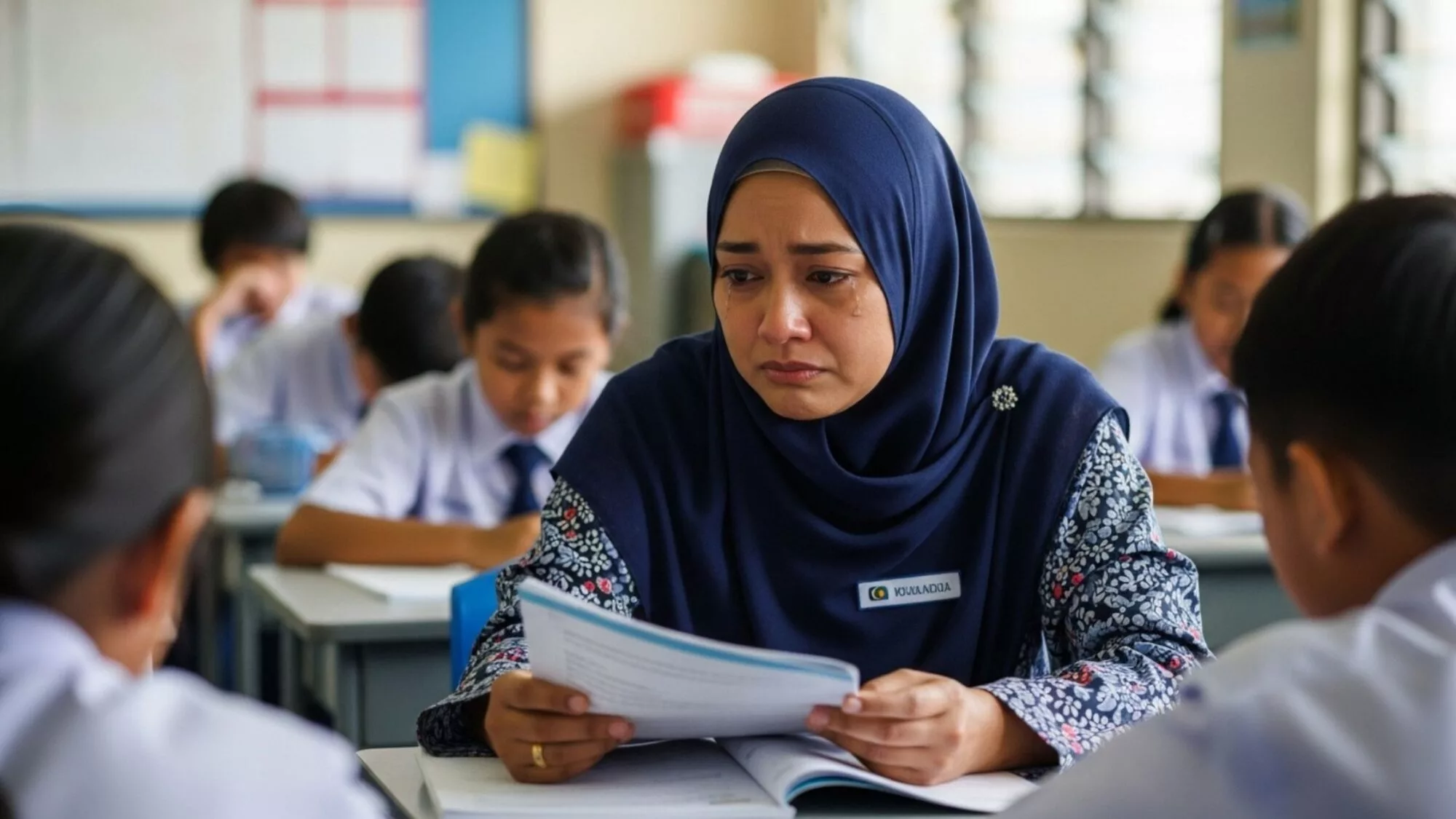 Cikgu Pun Ada Hati, Kisah Menyayat Hati Guru Menangis Kerana Murid Tak Siap Kerja Sekolah