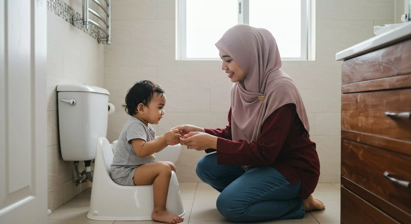 Potty Training Anak: 5 Cara Lembut & Berkesan Untuk Mama Ajar Si Manja Yakin Guna Tandas