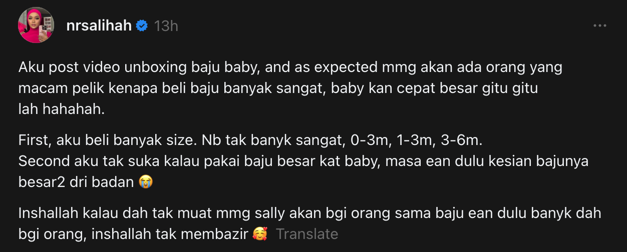 Sally Whoo Jelaskan Isu ‘Unboxing’ Baju Kembar, Rupanya Ini Sebab Sebenar Beli Banyak