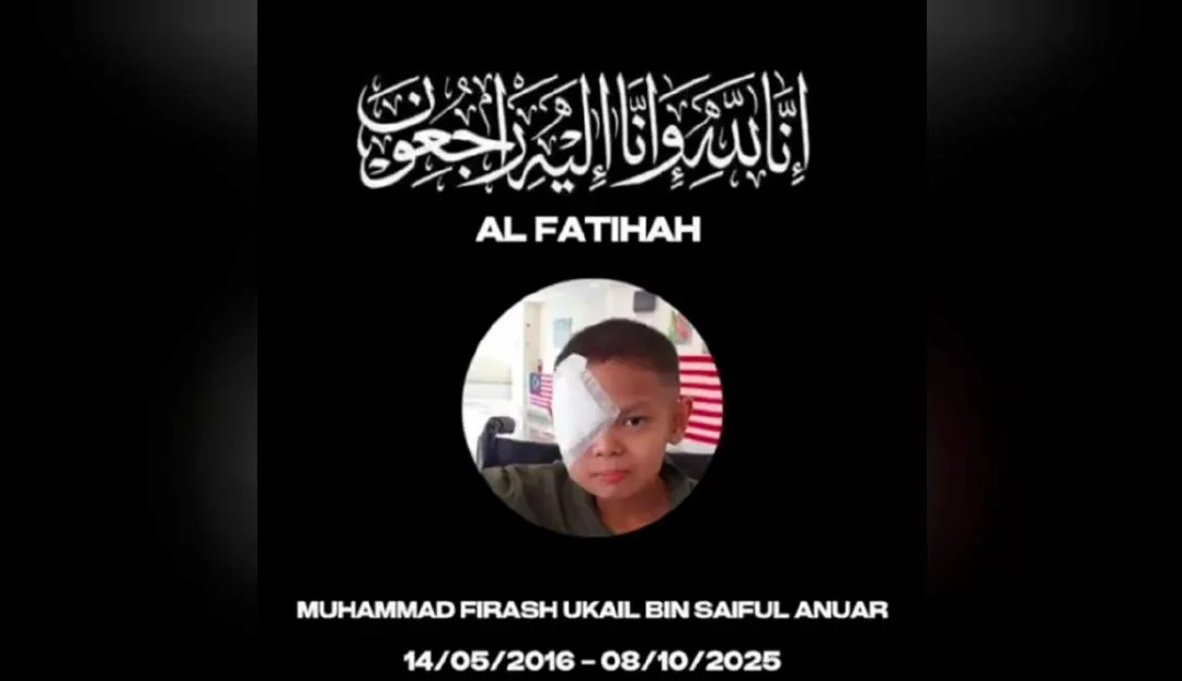 Lima Tahun Berjuang Lawan Barah Mata & Otak, Firash Hembus Nafas Terakhir Pagi Ini!