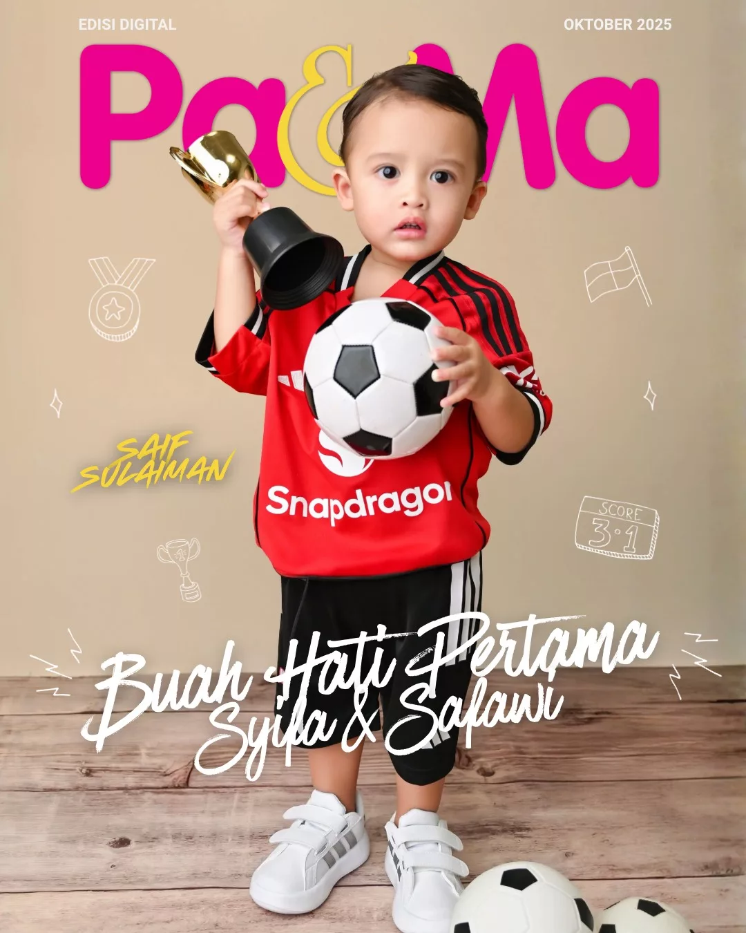 Saif Sulaiman: Si Hero Ceria Suka Bola Sepak, 5 Perkara Menarik Tentang Permata Hati Syifa & Safawi