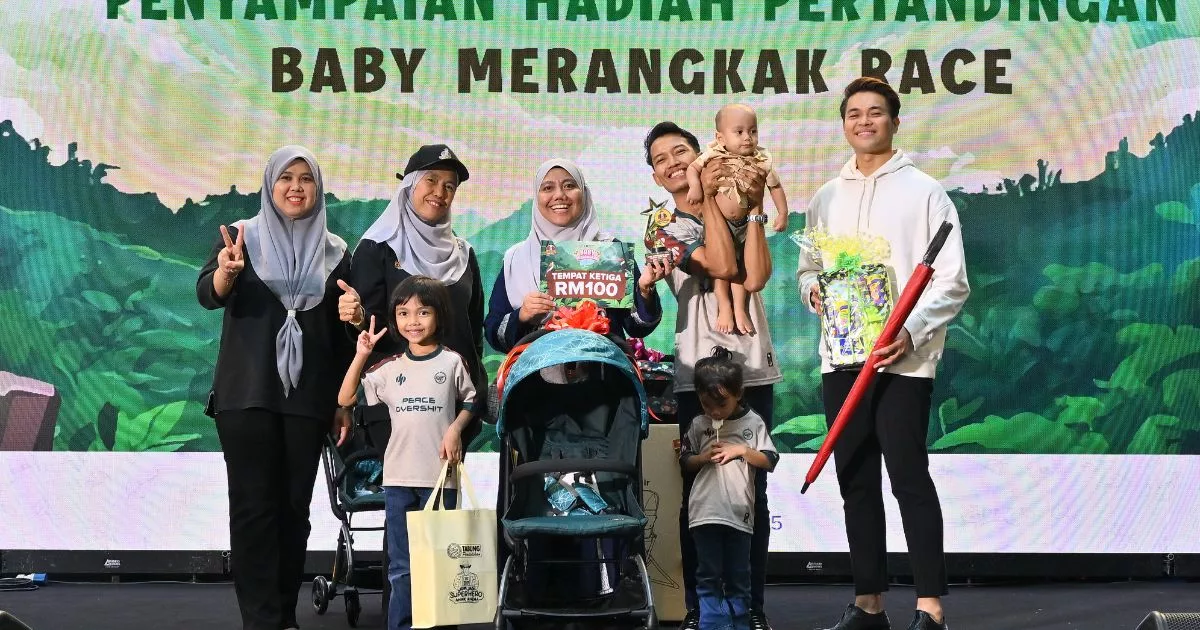 Baby Merangkak Race 2025 Gamat, 100 Bayi Berentap Merebut Gelaran Juara