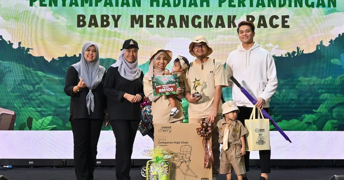 Baby Merangkak Race 2025 Gamat, 100 Bayi Berentap Merebut Gelaran Juara