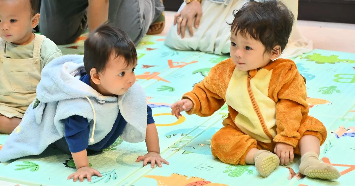 Baby Merangkak Race 2025 Gamat, 100 Bayi Berentap Merebut Gelaran Juara