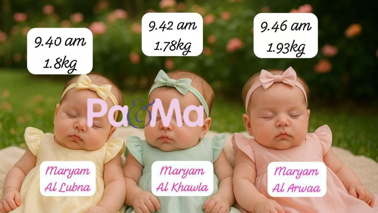 Terkini: Kembar Tiga Makin Stabil, Maryams Semakin Kuat & Penuh Semangat!