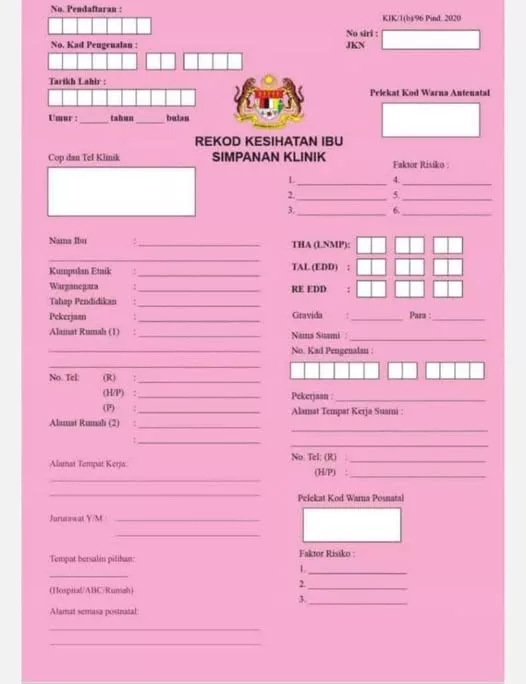 Buku Pink: 9 Sebab Penting Kenapa Setiap Ibu Perlu Ada Buku Rekod Kesihatan Ibu