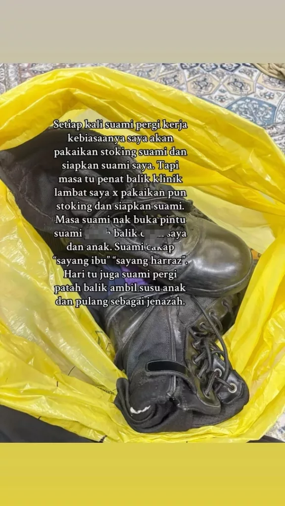 ‘Baju Uniform Penuh Tumpahan Susu Anak’, Kongsi 10 Gambar, Coretan Isteri Arwah Muhammad Amir Undang Sebak