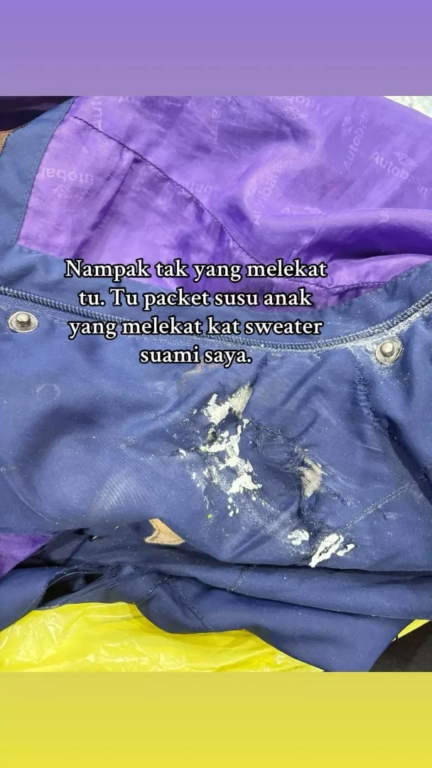 ‘Baju Uniform Penuh Tumpahan Susu Anak’, Kongsi 10 Gambar, Coretan Isteri Arwah Muhammad Amir Undang Sebak