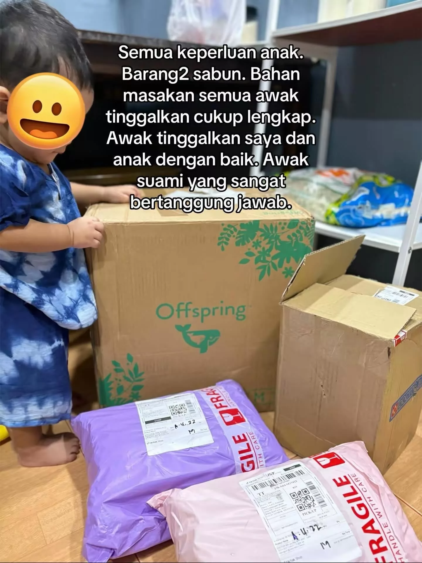 ‘Baju Uniform Penuh Tumpahan Susu Anak’, Kongsi 10 Gambar, Coretan Isteri Arwah Muhammad Amir Undang Sebak