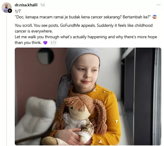Kanser Kanak-Kanak Bukan Semakin Banyak, Tapi Kini Lebih Awal Dikesan – Pakar