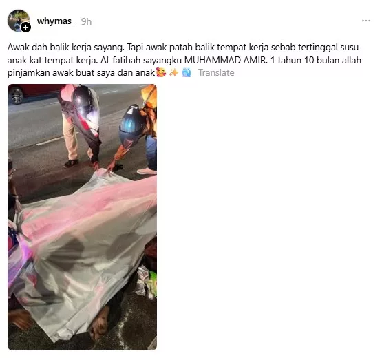 “Dia Hanya Nak Ambil Susu Anak…” – Ayah Pergi Sebelum Sempat Pulang Bawa Susu Anak