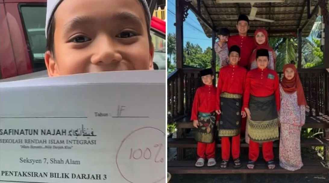 Fazreen Rafi Kongsi Momen Manis Anak Dapat 100% – Hadiah RM1,000 Jadi Kenangan Lucu