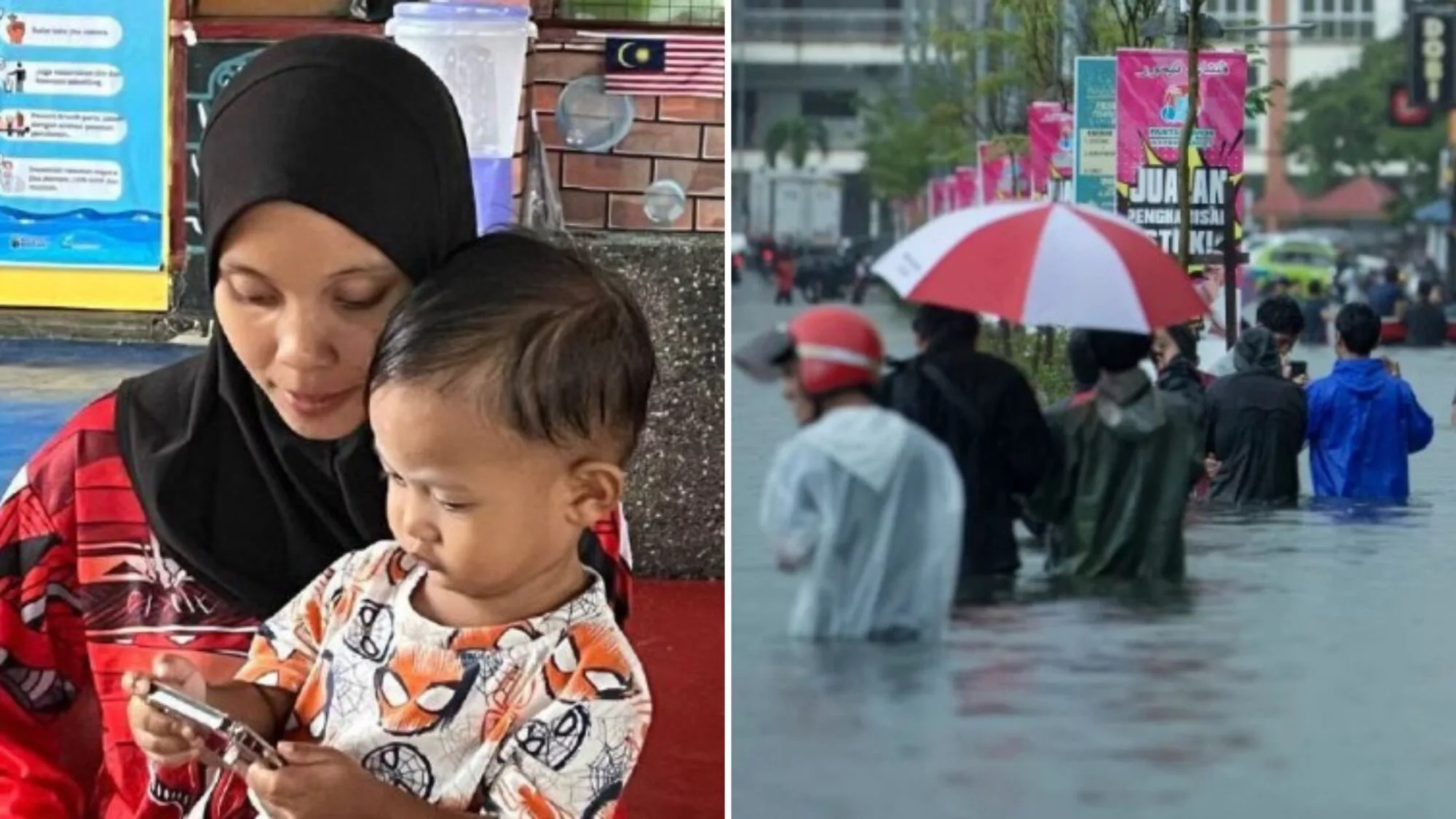 Ibu Hamil Tujuh Bulan Kongsi Detik Cemas, Redah Banjir Sejauh 500 Meter