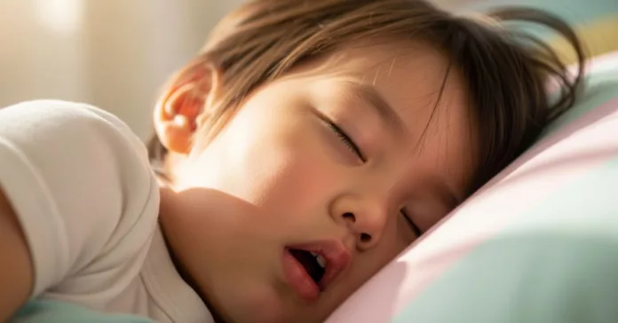 Anak Tidur Ternganga