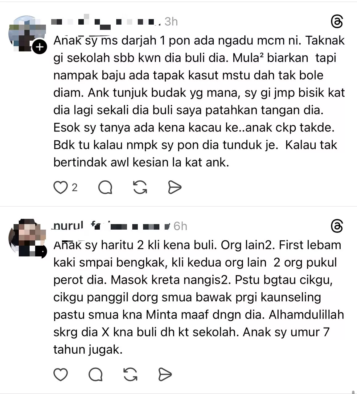 Buli Murid Sekolah Rendah: Kisah Trauma Darjah 1 Buat Ramai Sebak & Terbuka Mata