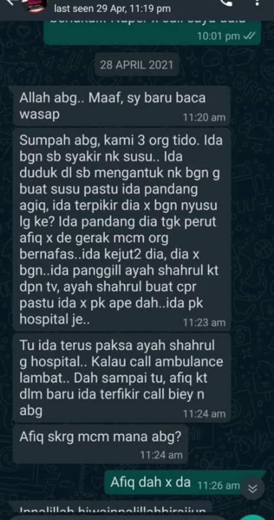 Kronologi Kes Bayi 9 Bulan Diliwat Suami Pengasuh: Coretan Ibu Kembali Tular Yang Meruntun Jiwa