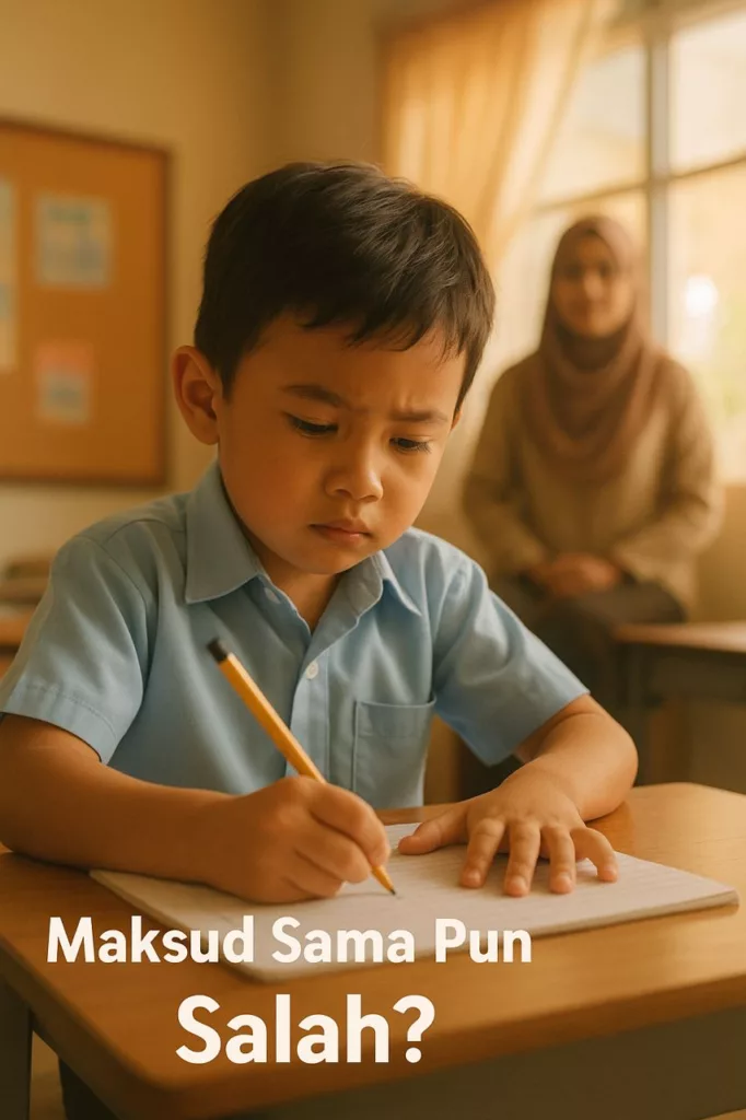 “Maksud Sama Pun Salah?” Cikgu Terlalu ‘Straight’, Jawapan Anak 6 Tahun Dianggap Salah Jadi Pedebatan