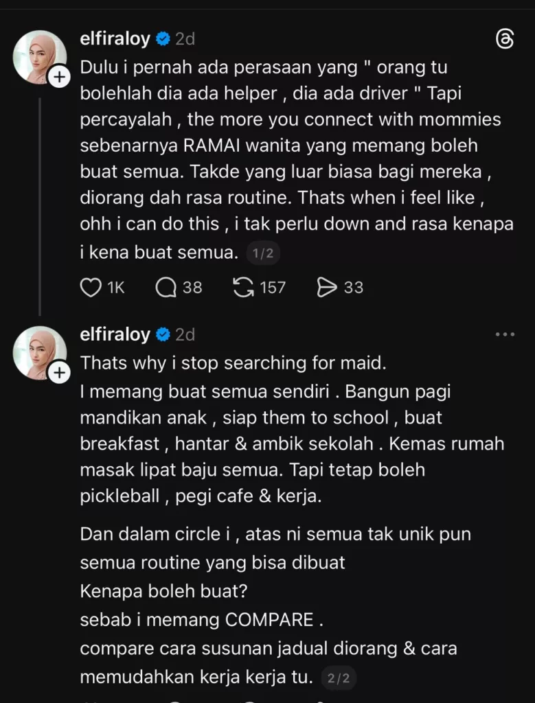 Bila Neelofa Uli Tepung, Elfira Loy Pula Jadi Perhatian Mak-Mak — Ini Realiti Sebenar Ibu-Ibu Zaman Sekarang!