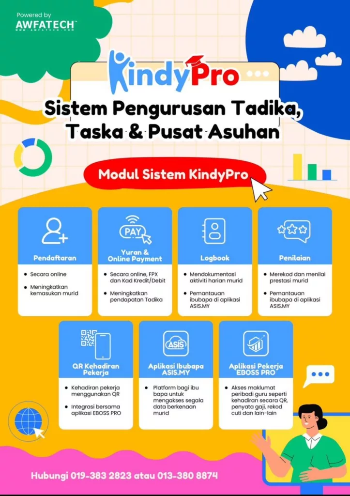 KindyPro: Sistem Pengurusan Tadika, Taska & Pusat Asuhan Serba Lengkap