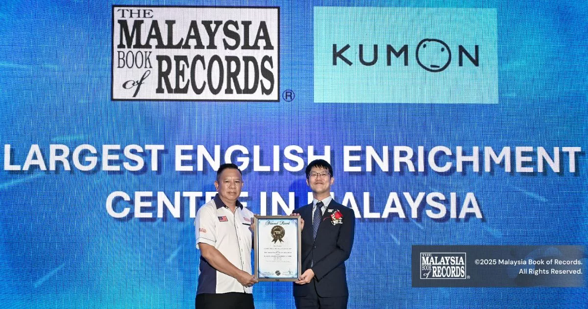 KUMON Dinobatkan Sebagai Pusat Pembelajaran Berprestasi Tinggi Matematik & Bahasa Inggeris Untuk Top Educator Pa&Ma 2025