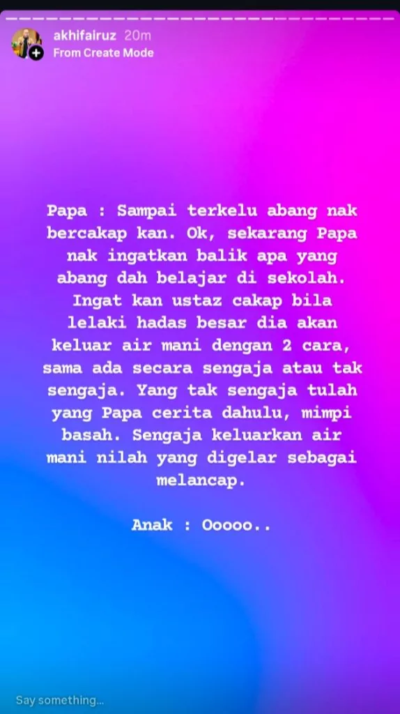 Anak Tanya Tentang Onani? Jangan Panik, Ini Cara Bijak Ibu Bapa Bertindak