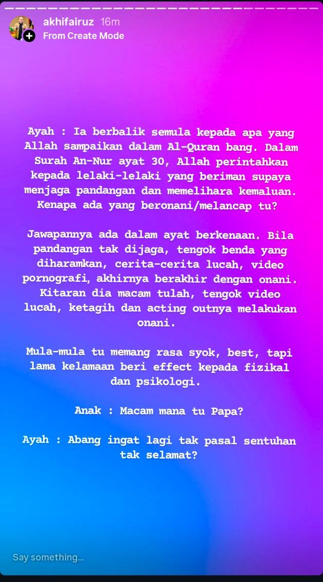 Anak Tanya Tentang Onani? Jangan Panik, Ini Cara Bijak Ibu Bapa Bertindak