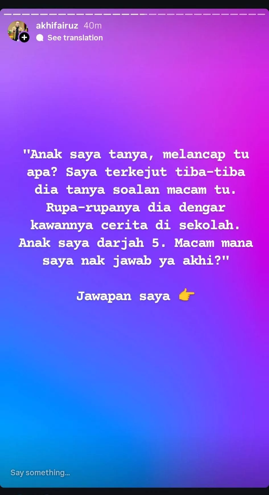 Anak Tanya Tentang Onani? Jangan Panik, Ini Cara Bijak Ibu Bapa Bertindak