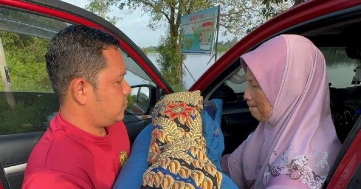 Jenazah Bayi Dibawa Meredah Banjir: Perjalanan Hiba Keluarga Reda Ketentuan Ilahi