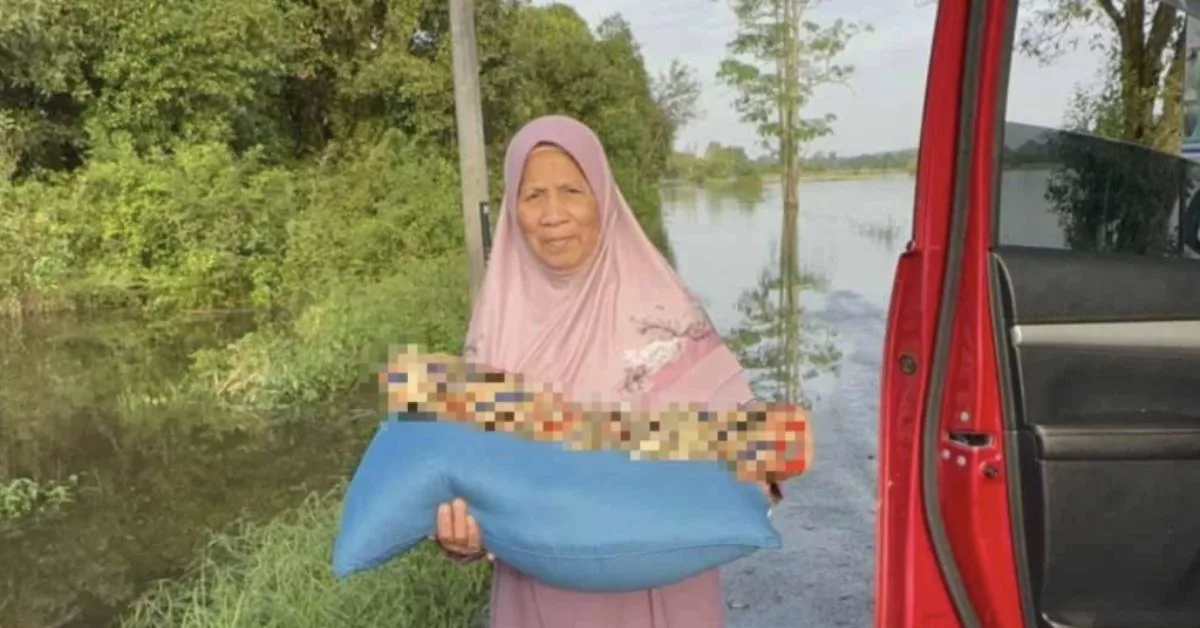 Jenazah Bayi Dibawa Meredah Banjir: Perjalanan Hiba Keluarga Reda Ketentuan Ilahi