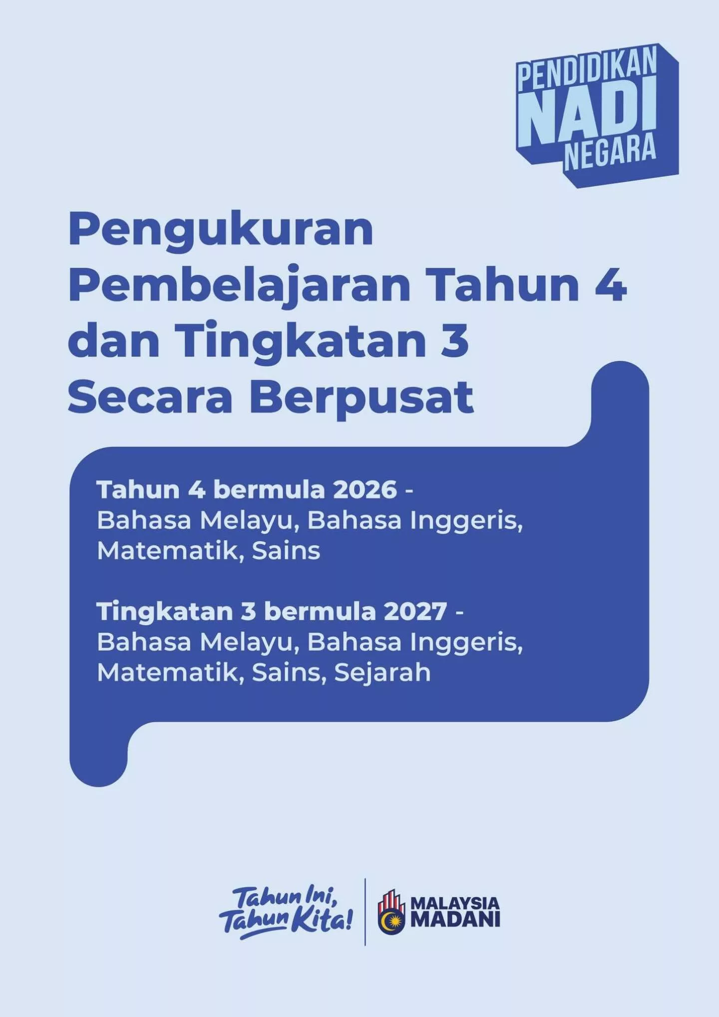 Mengapa Nak Tunggu Darjah 6?” – PMX. Ibu Bapa Anak Darjah 4, Bersedia! Tahun Ini Ada Peperiksaan Khas