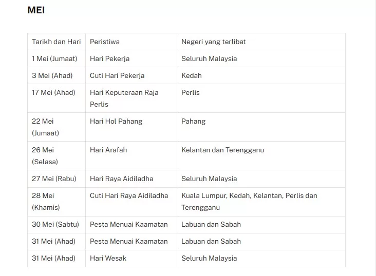 Cuti Umum Malaysia 2026: Senarai Lengkap & Perancangan Keluarga Lebih Bijak 18 Cuti Umum Malaysia 2026: Senarai Lengkap & Perancangan Keluarga Lebih Bijak