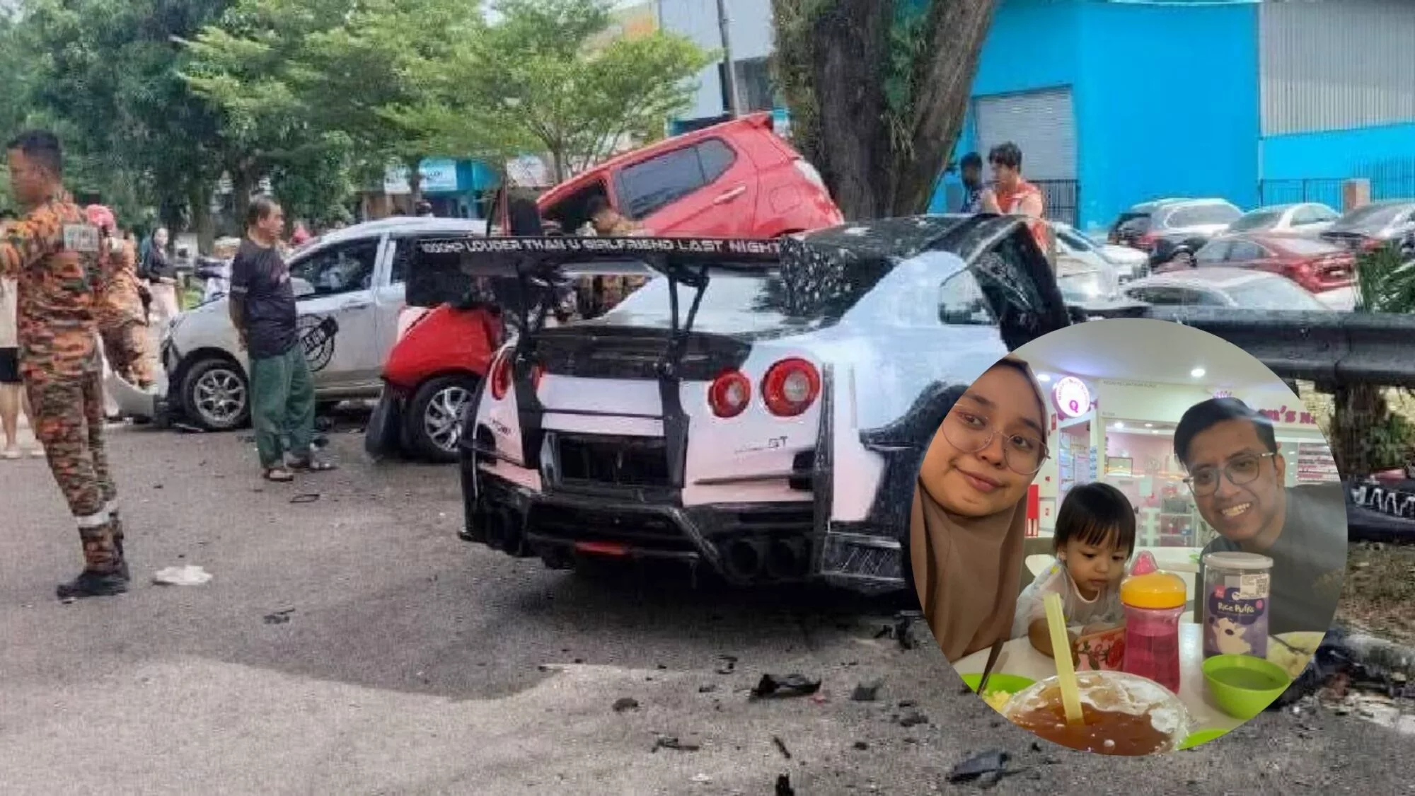 Hanya 300 Meter, Kanak-Kanak 2 Tahun Kehilangan Bapa Sekelip Mata Dalam Kemalangan Maut