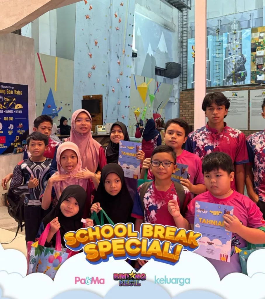 ‘Wall Climbing’ Cetus Keberanian Anak, Program Cuti Sekolah Pa&Ma & Bintang Kecil Realisasi Matlamat