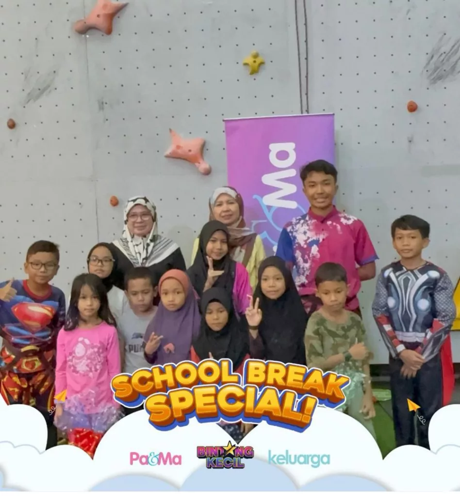 ‘Wall Climbing’ Cetus Keberanian Anak, Program Cuti Sekolah Pa&Ma & Bintang Kecil Realisasi Matlamat