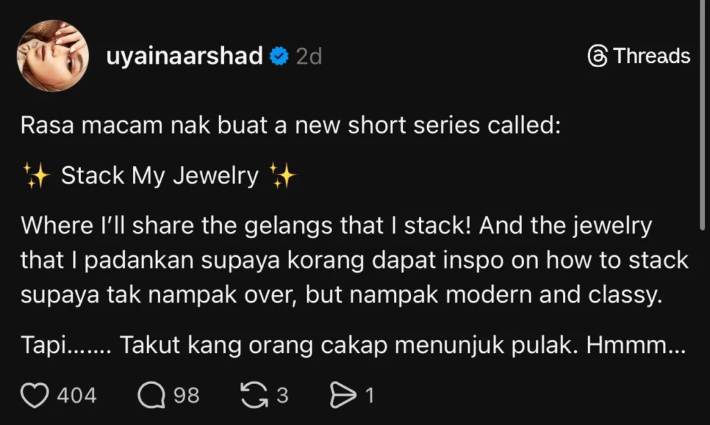 Uyaina Arshad Hamil Anak Ketiga, Rahsiakan Jantina Demi Detik Kejutan Paling Indah