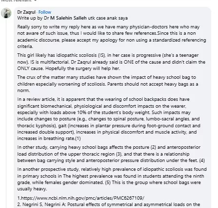 Beg Sekolah Berat Jadi Ancaman Senyap Berbahaya, Punca Cedera Otot Belakang Anak Darjah Satu