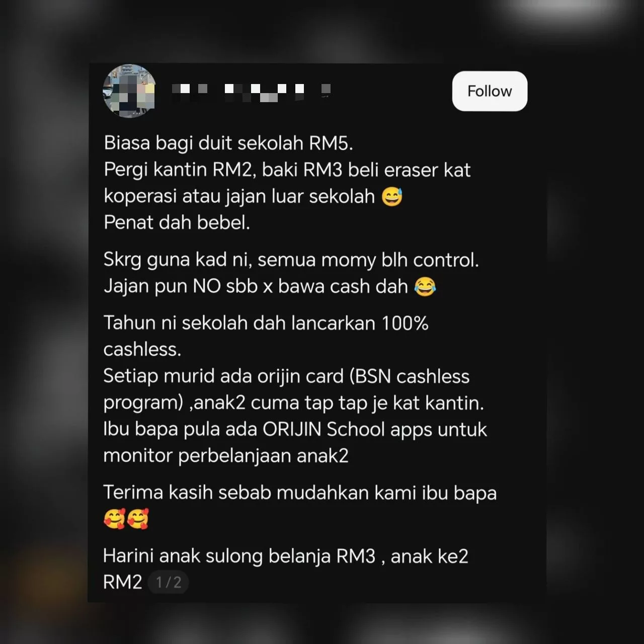 Sistem Cashless Sekolah Buat Ibu Bapa Lega Langkah Bijak Didik Anak Urus Duit