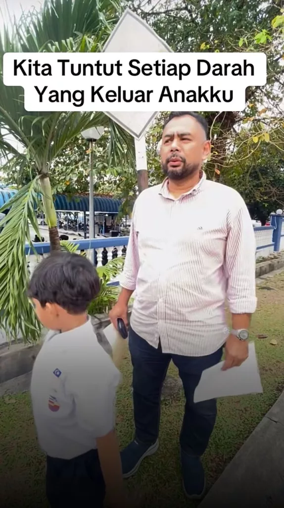 “Kita Tuntut Setiap Darah Yang Keluar Anakku”, Bapa Luah Kecewa Anak Ditampar Rakan Sekolah Hingga Berdarah