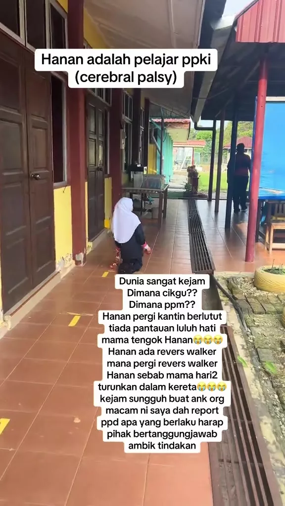 Murid OKU Berlutut Ke Kantin Undang Kebimbangan Ibu Bapa, Ini Penjelasan Pihak Sekolah