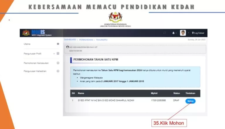 Ini Panduan Lengkap Daftar Anak Tahun 1 Sesi 2027 KPM! 52 Ini Panduan Lengkap Daftar Anak Tahun 1 Sesi 2027 KPM!